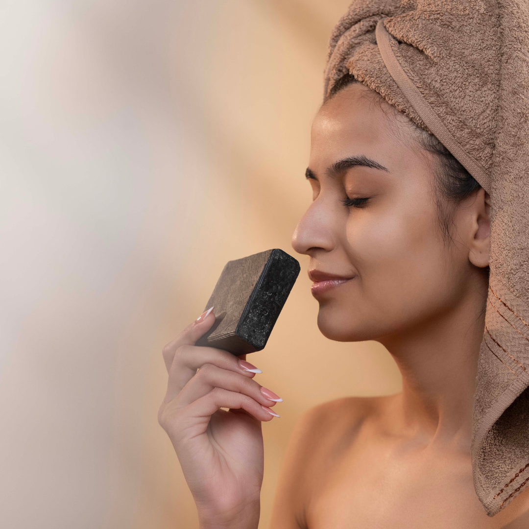 Ayurvedic Charcoal Purifying Soap Bar with Cow Milk & Ghee (Kapha)